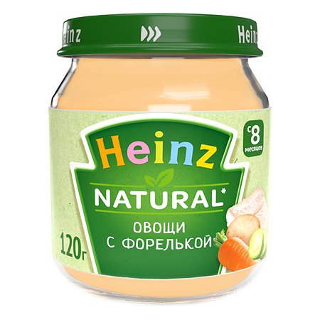 Пюре Heinz овощи с форелькой 120г 8месяцев