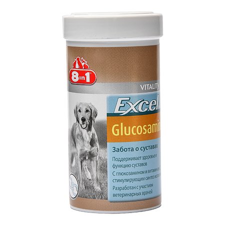 Добавка для собак 8in1 Excel кормовая Глюкозамин 55 таблеток 121565 - фото 1