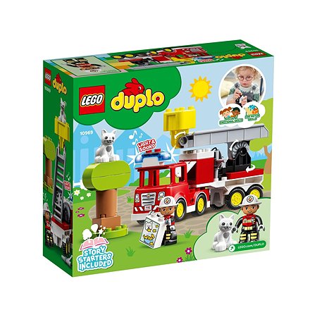 Конструктор LEGO DUPLO Пожарная машина с мигалкой 10969 - фото 5