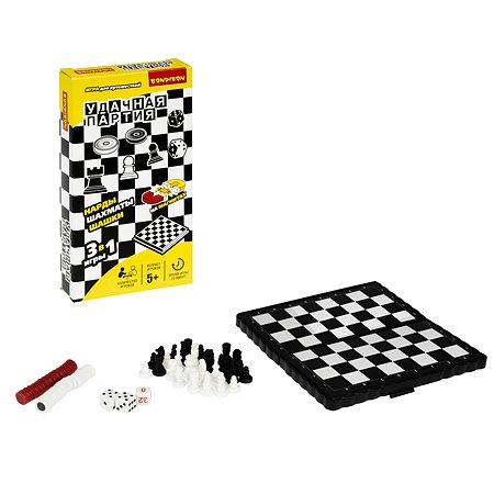Игра Bondibon Нарды шашки шахматы ВВ0686 - фото 2