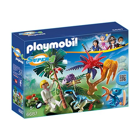 Конструктор Playmobil Супер4. Затерянный остров с Алиен и Хищником - фото 2