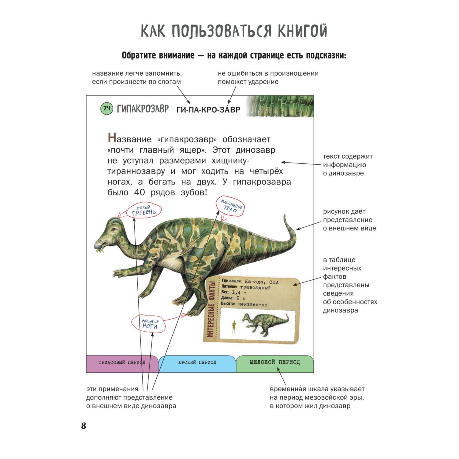Книга Эксмо Все динозавры с крупными буквами - фото 7