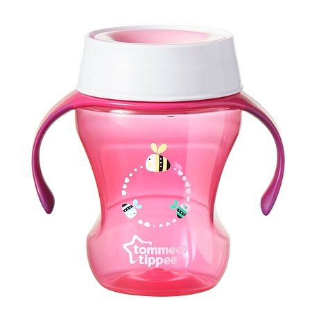 Чашка-непроливайка Tommee tippee 230мл с 6месяцев Розовая 44703591-1
