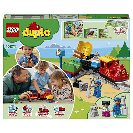 Конструкто р LEGO DUPLO Town Поезд на паровой тяге (10874) - фото 3