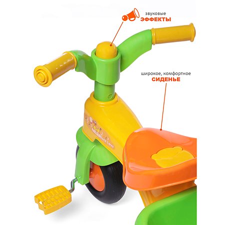 Велосипед трехколесный BabyCare Tricycle желтый - фото 6