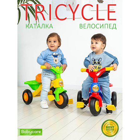 Велосипед трехколесный BabyCare Tricycle синий - фото 7