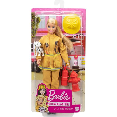 Кукла Barbie в пожарной форме с тематически ми аксессуарами GTN83 - фото 2