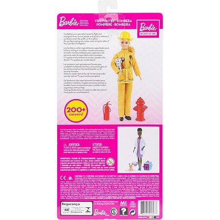 Кукла Barbie в пожарной форме с тематическими аксессуарами GTN83 - фото 4
