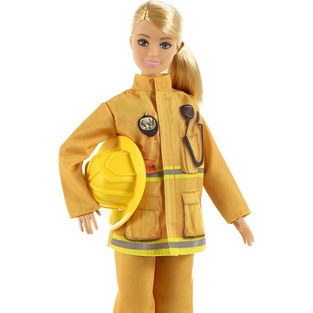 Кукла Barbie в пожарной форме с тематическими аксессуарами GTN83 - фото 6