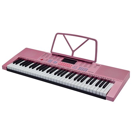 Синтезатор Attivio 61 клавиша Розовый OC-K288-CL - фото 1