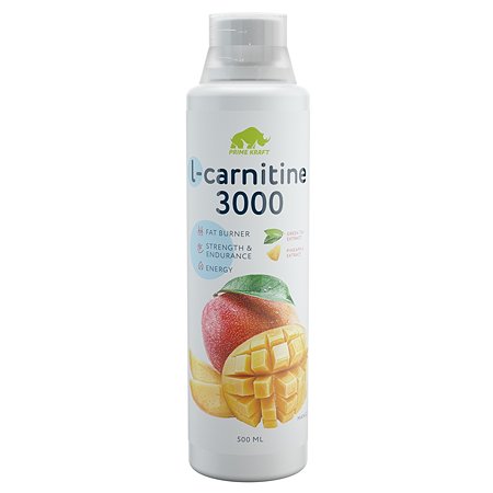 Жиросжигатель Prime Kraft L-Сarnitine 3000 манго 500мл