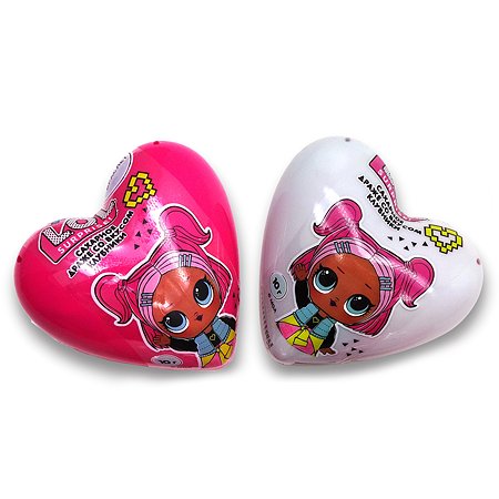 Сердце L.O.L. Surprise! с клубничным дражже 10г +игрушка в непрозрачной упаковке (Сюрприз) в ассортименте