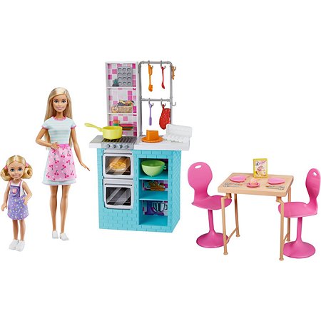 Набор игровой Barbie Кафе с куклами HBX03 - фото 1