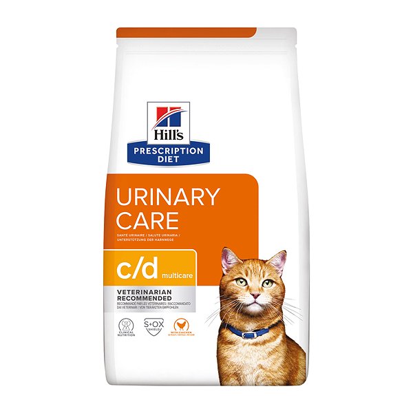 Корм для кошек HILLS 3кг Prescription Diet c/d Multicare Urinary Care при профилактике мочекаменной болезни с курицей сухой