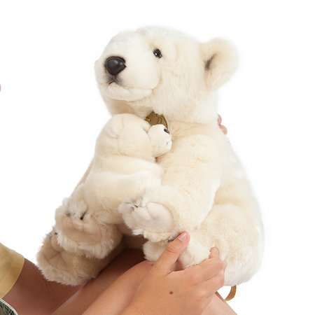 Мягкая игрушка Aurora Полярная медведица с медвежонком(11679A) - фото 6