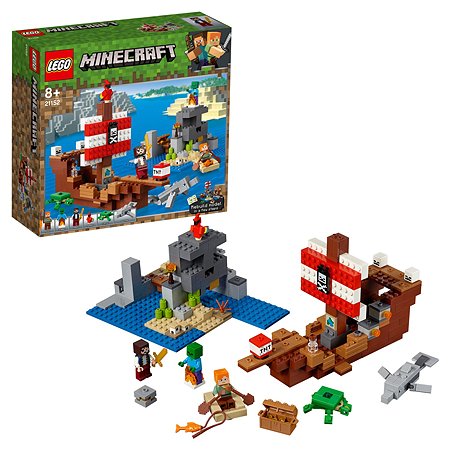 Конструктор LEGO Minecraft Приключения на пиратском корабле 21152 - фото 1