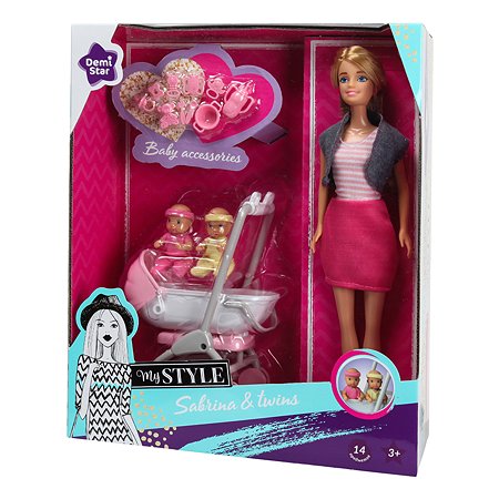 Набор Demi Star с куклой модельной и близнецами 99127 - фото 2