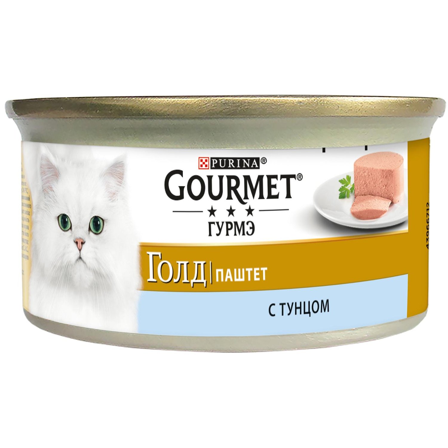 Корм влажный для кошек Gourmet Gold 85г паштет тунец - фото 1