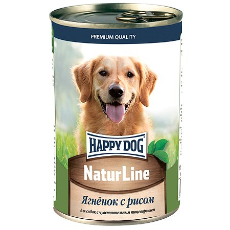Корм для собак Happy Dog ягненок с рисом 410г