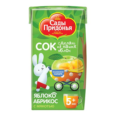 Сок Сады Придонья яблоко-абрикос 0.125л с 5месяцев