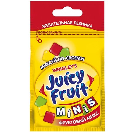 Резинка жевательная Juicy Fruit Фрукт Микс 16г