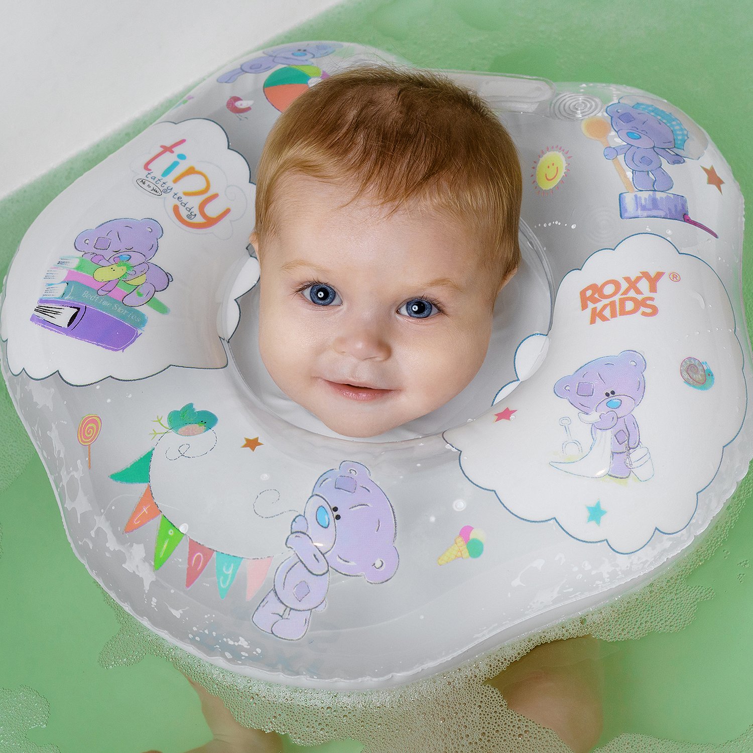 Круг на шею ROXY-KIDS Kids для купания малышей надувной Teddy Everyday - фото 8