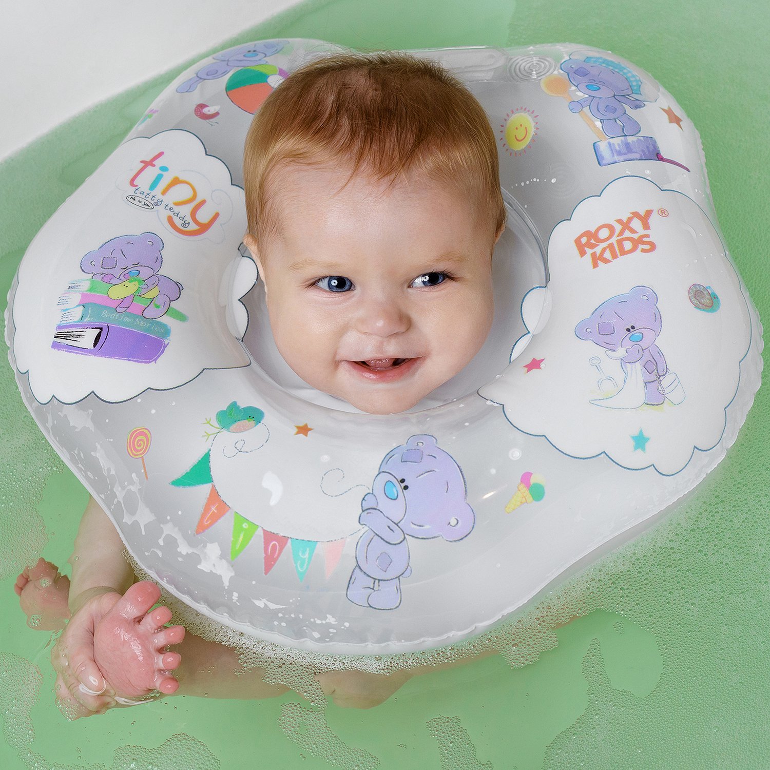 Круг на шею ROXY-KIDS Kids для купания малышей надувной Teddy Everyday - фото 9