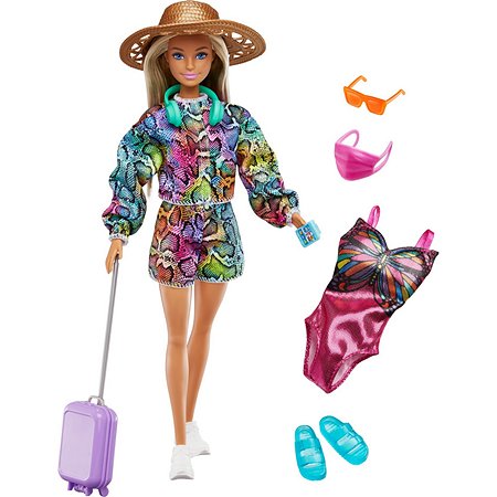 Набор игровой Barbie Кукла с пляжными аксессуарами HGM54