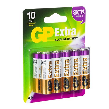 Батарейки GP Extra AA (LR6) 10шт 15AX-2CR10 - фото 5