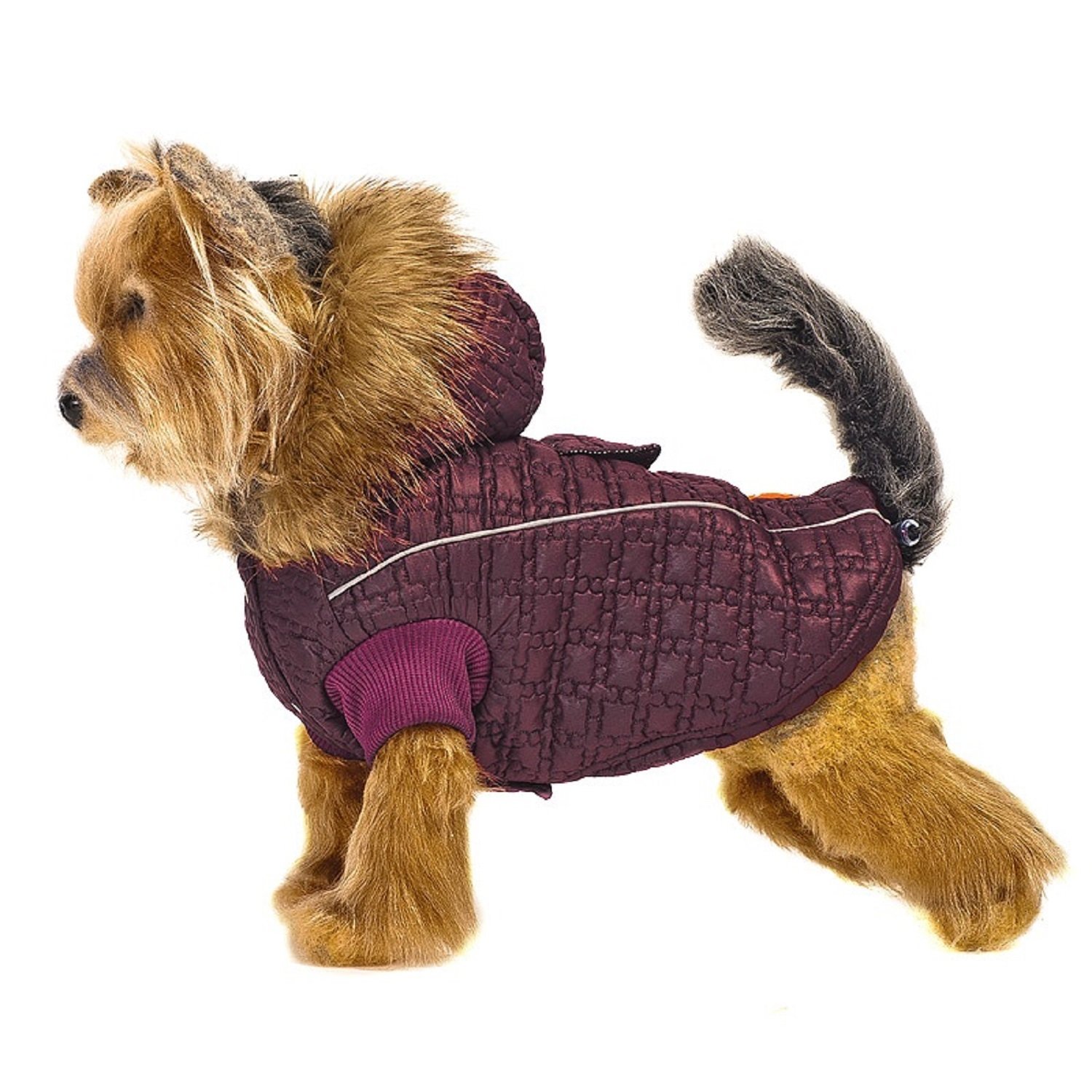 Куртка для собак Happy Puppy Зимняя вишня 4 Бордовый - фото 1
