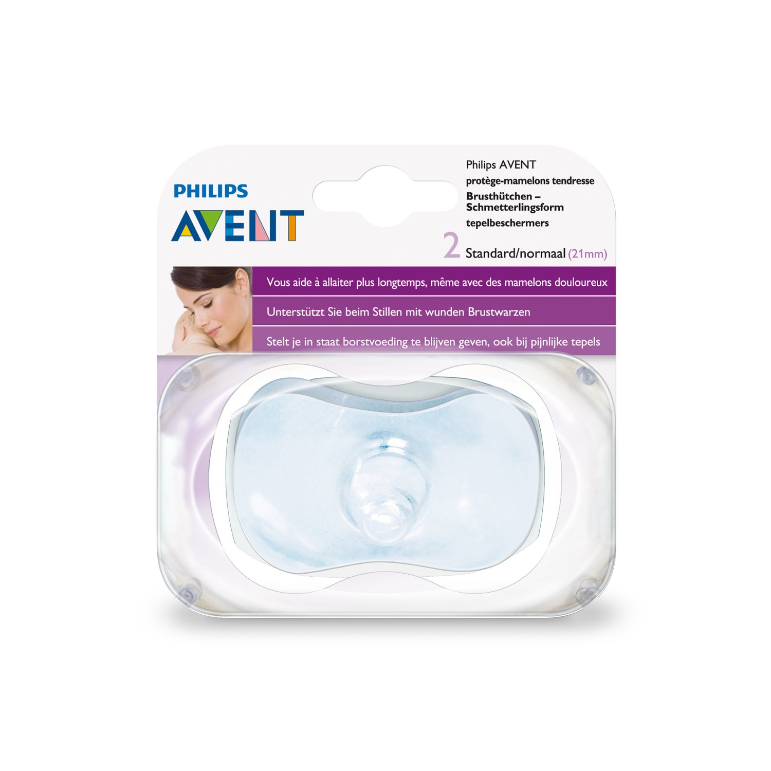 Защитные накладки на соски Philips Avent стандартные 2 шт SCF156/01 купить  по цене 3990 ₸ в интернет-магазине Детский мир