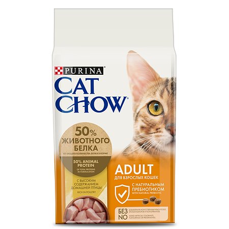Корм сухой для кошек Cat Chow 1.5кг с домашней птицей и индейкой