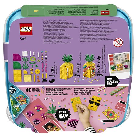 Набор для творчества LEGO DOTS Подставка для карандашей Ананас 41906 - фото 3