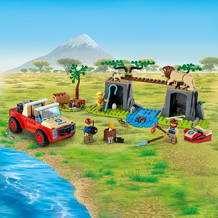 Конструктор LEGO City Wildlife Спасательный внедорожник для зверей 60301 - фото 4
