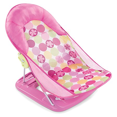 Лежак для купания Summer Infant Deluxe Baby Bather с подголовником Розовый