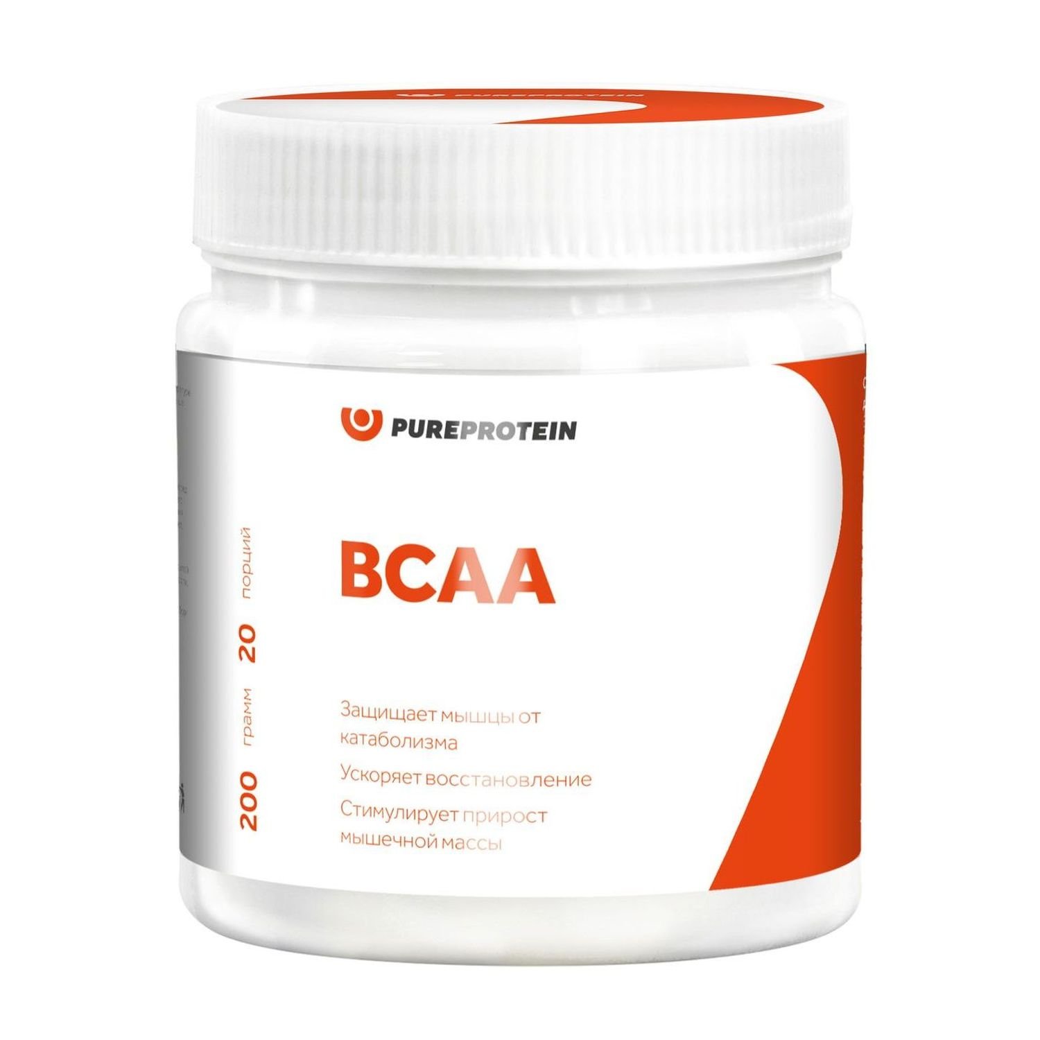 Специализированный пищевой продукт pureprotein bcaa 2 PUREPROTEIN 1 апельсин 200г - фото 1