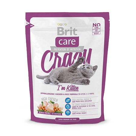 Корм для котят/кошек Brit Care 400г для беременных и кормящих сухой