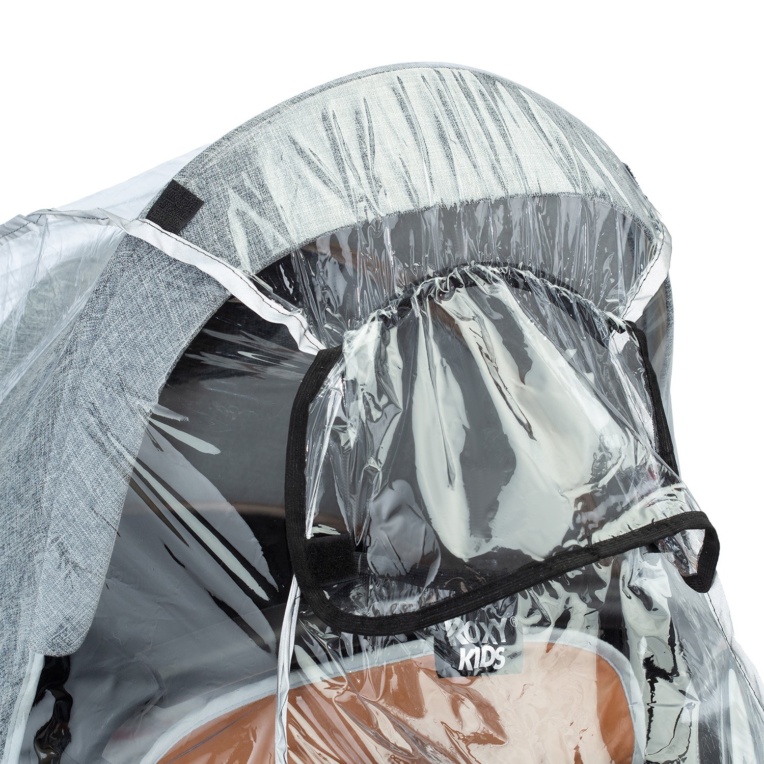 Дождевик на коляску ROXY-KIDS универсальный со светоотражателем в сумке - фото 7