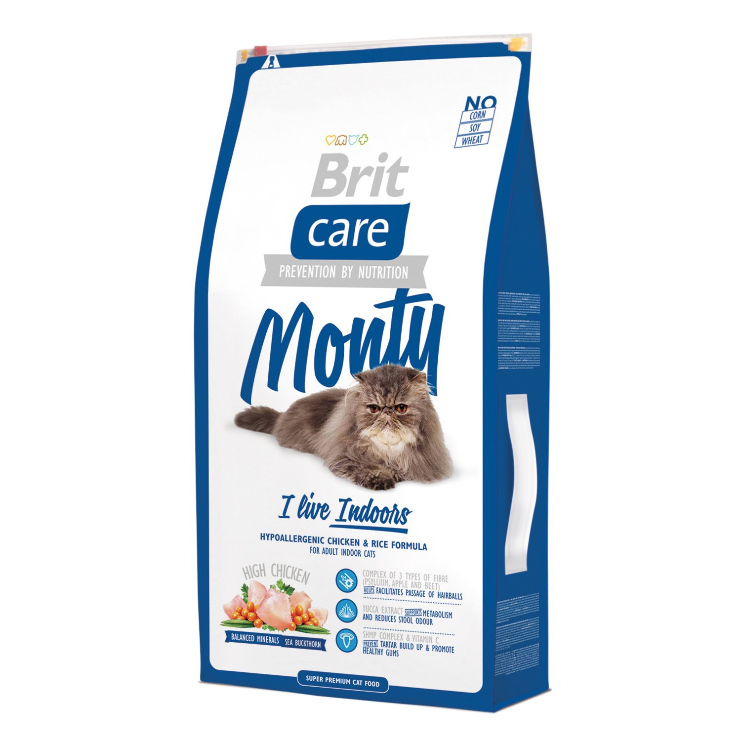Корм сухой для кошек Brit Care 7кг для живущих в помещении - фото 1