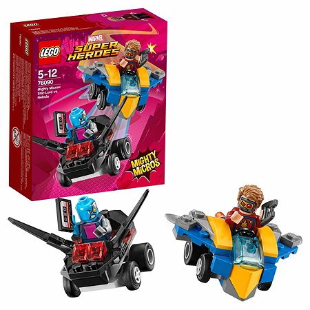Конструктор LEGO Mighty Micros: Звёздный Лорд против Небулы Super Heroes (76090)