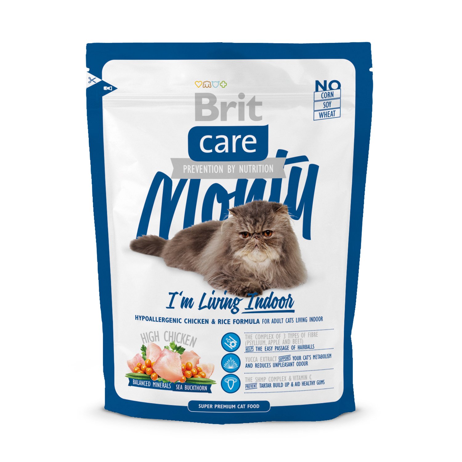Корм сухой для кошек Brit Care 400г для живущих в помещении - фото 1