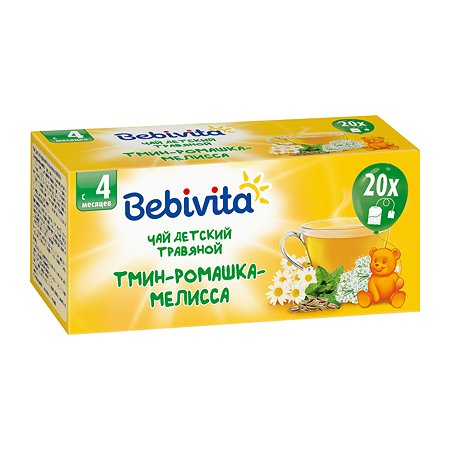 Чай Bebivita тмин-ромашка-мелисса 20г с 4месяцев - фото 1