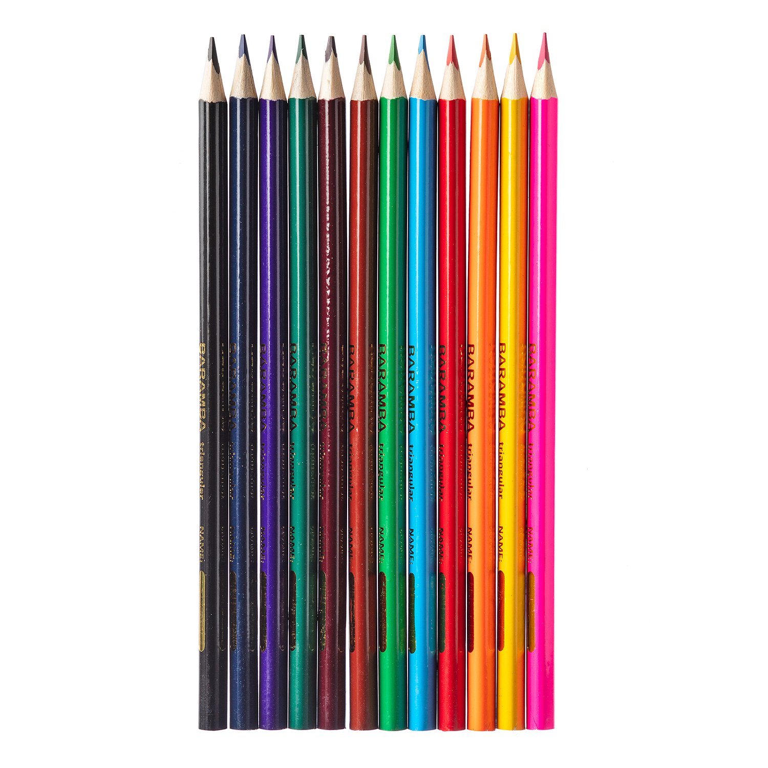 Цветные карандаши Baramba 12 цветов треугольные  по цене 4.55 руб .