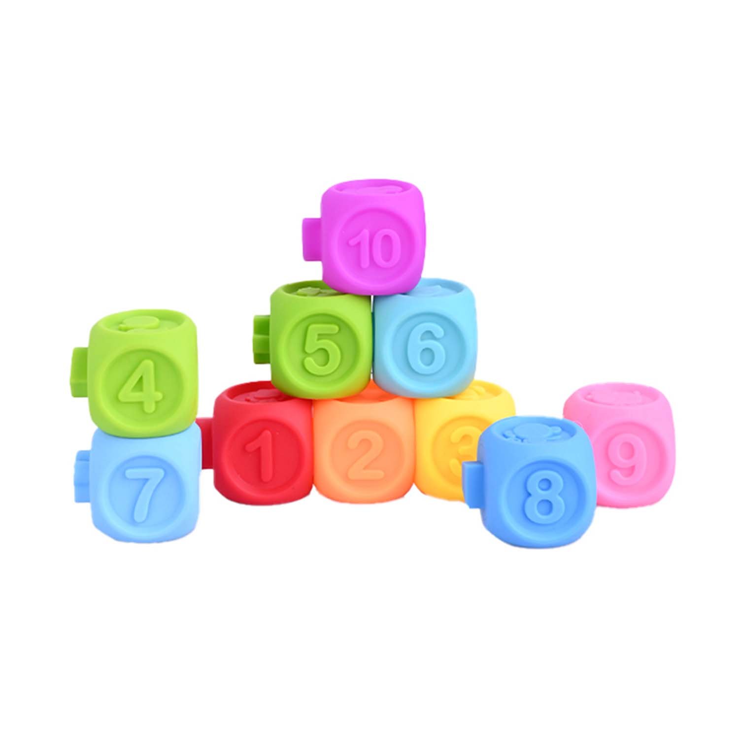 Набор мягких кубиков Baby and Kids с цифрами для ванной для детей ES56465 - фото 1