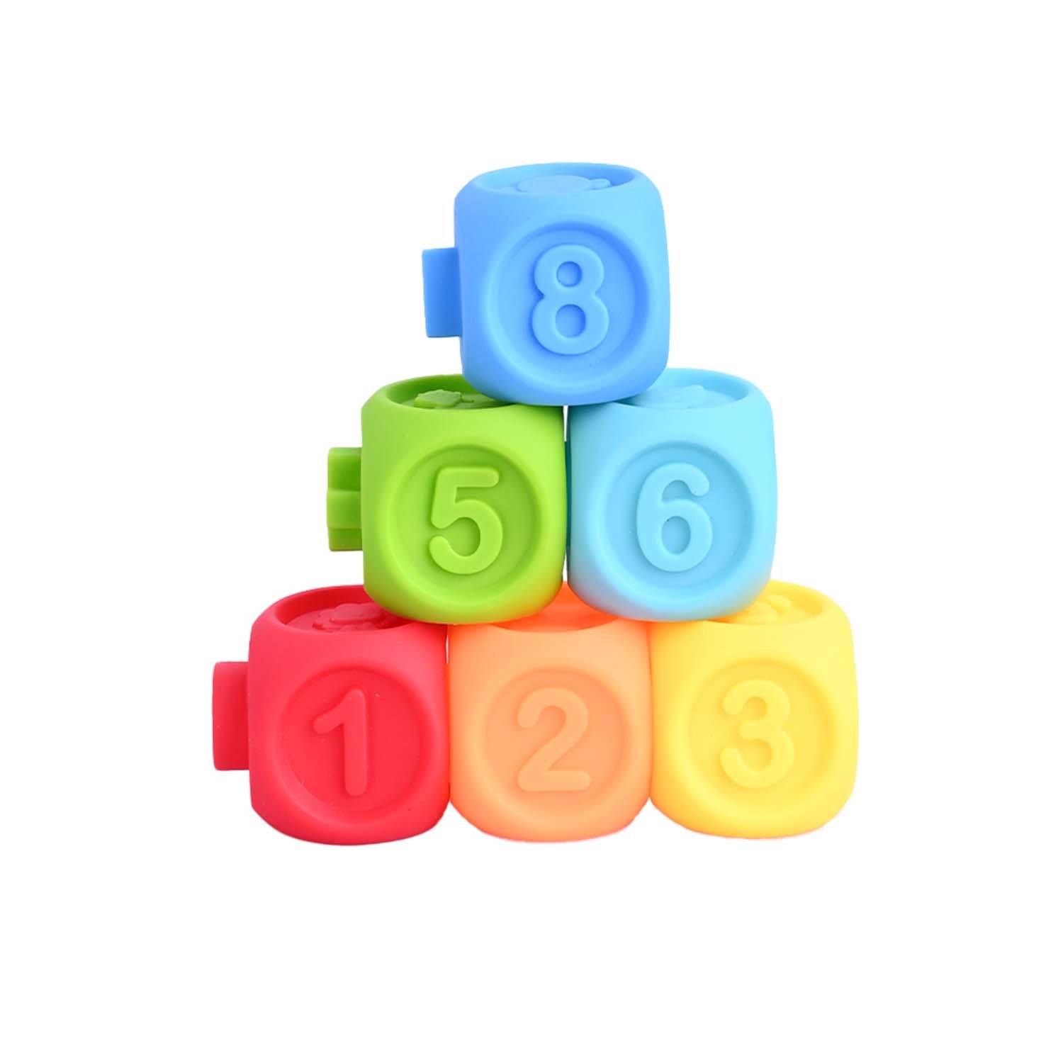 Набор мягких кубиков Baby and Kids с цифрами для ванной для детей ES56465 - фото 2