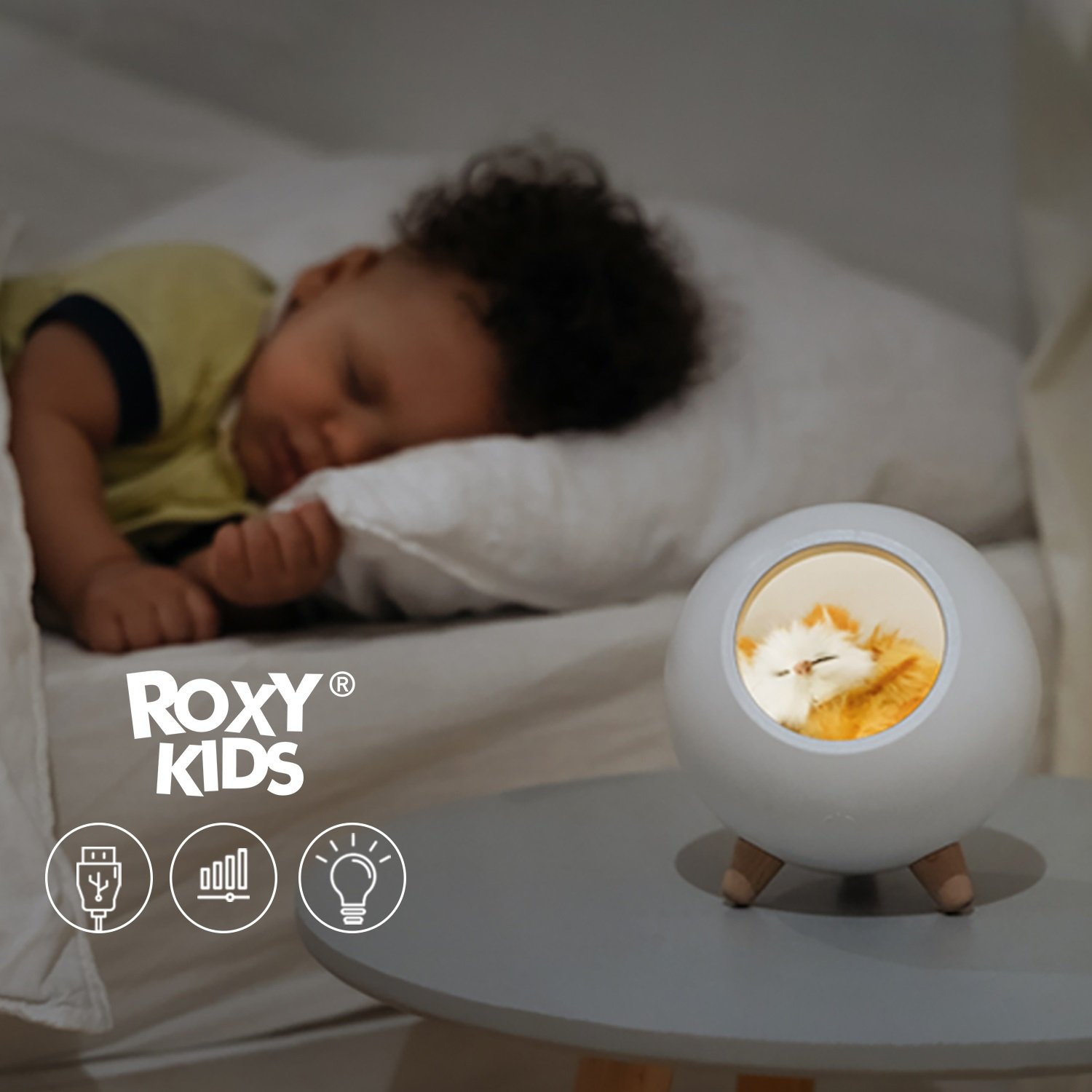 Ночники ROXY-KIDS Домик для котёнка / USB с аккумулятором - фото 2