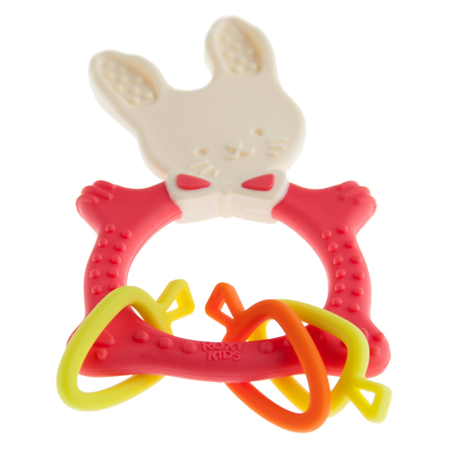 Прорезыватель для зубов ROXY-KIDS Bunny teether цвет коралловый - фото 5