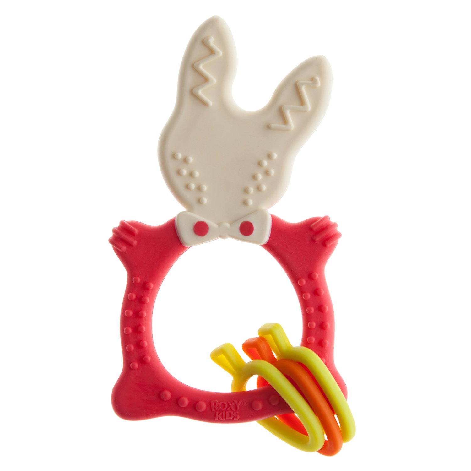 Прорезыватель для зубов ROXY-KIDS Bunny teether цвет коралловый - фото 6