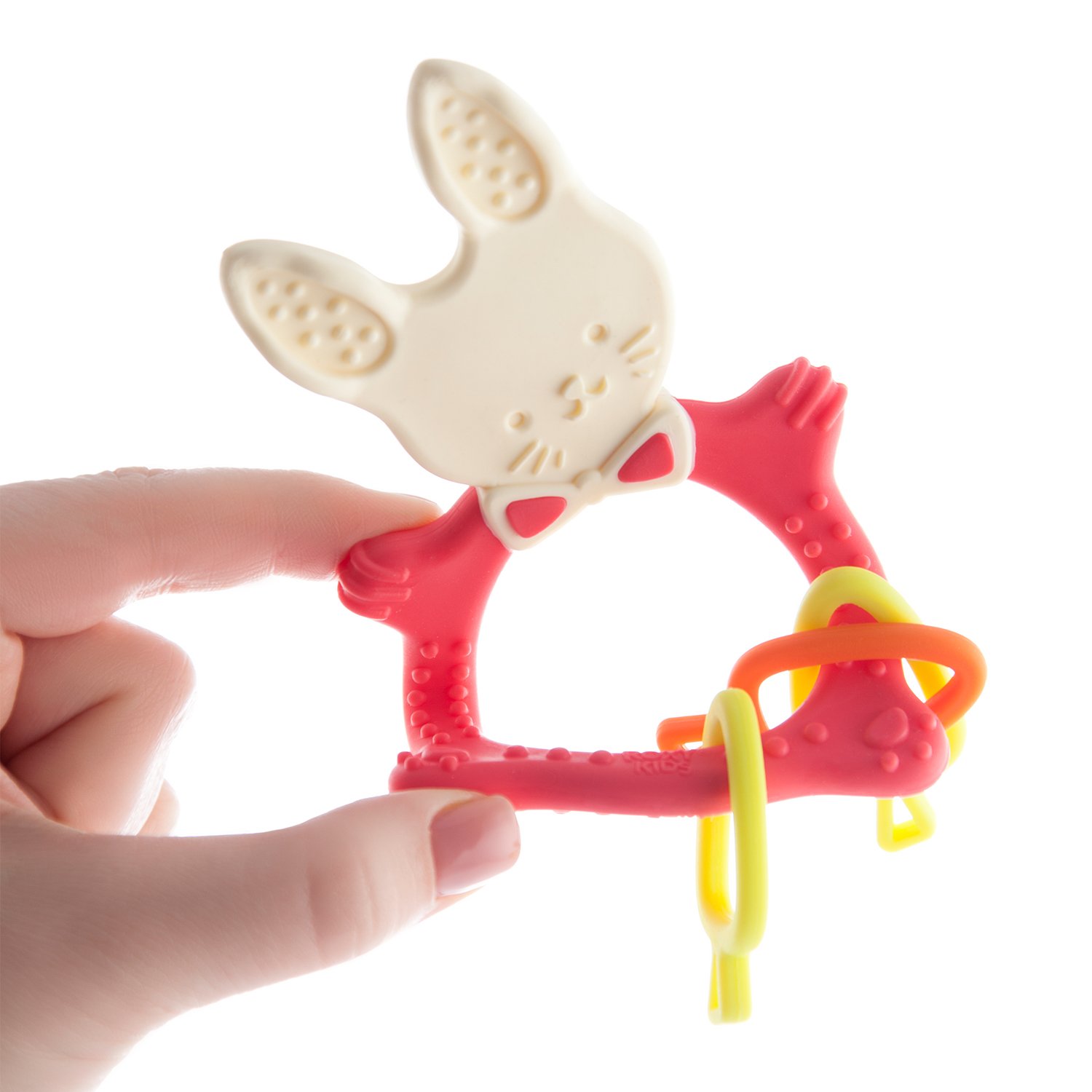 Прорезыватель для зубов ROXY-KIDS Bunny teether цвет коралловый - фото 8