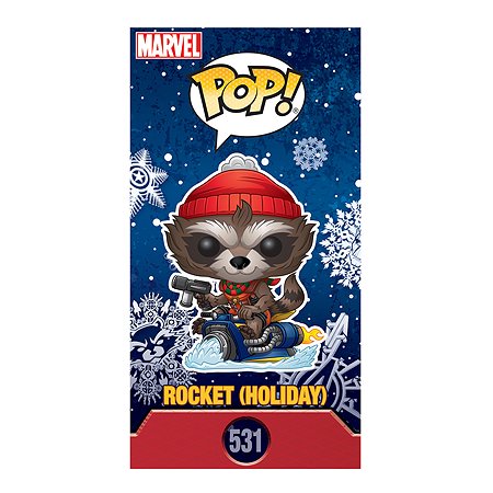 Игрушка Funko Pop Bobble Marvel holiday Rocket Fun2506 - фото 5